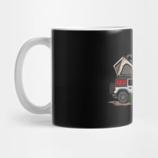 Jeep Design Camping Time - White Mug